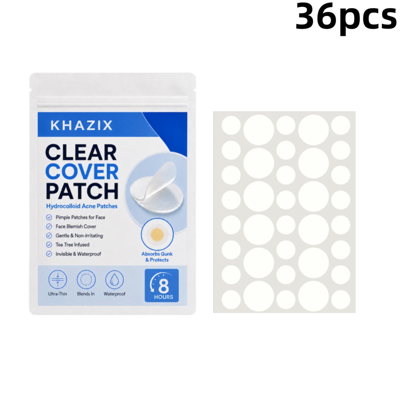 Skincare The Originote - 36pcs Transparent Pimple Patches Hydrocolloid Acne